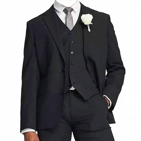 NEW NOAK camden slim premium suit jacket in black
